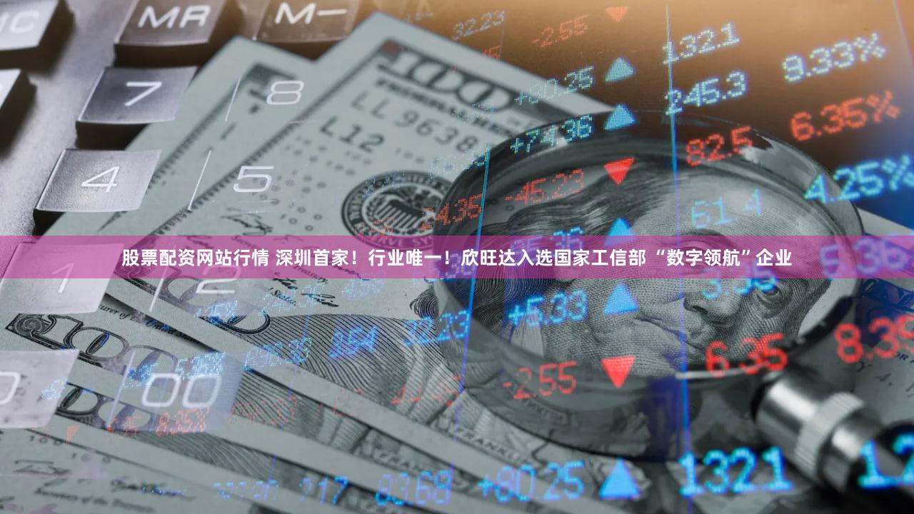 股票配资网站行情 深圳首家！行业唯一！欣旺达入选国家工信部 “数字领航”企业
