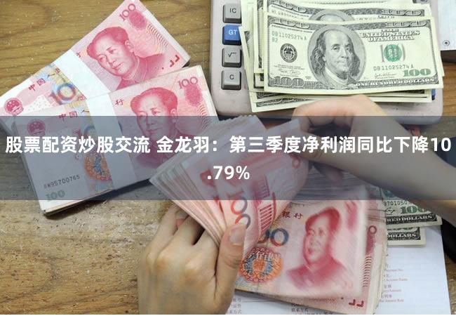 股票配资炒股交流 金龙羽：第三季度净利润同比下降10.79%